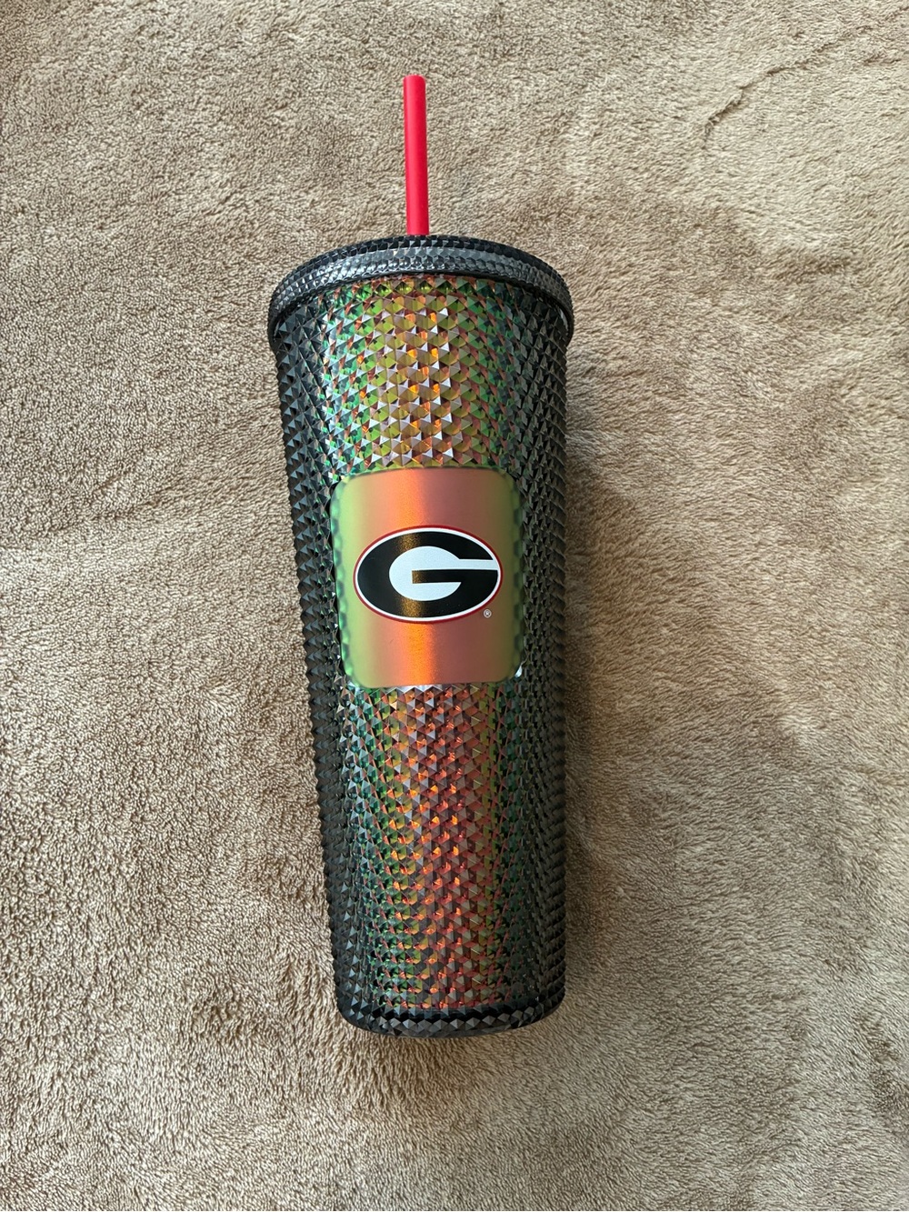 NWT Starbucks Limited Edition UGA Georgia Bulldogs 24oz Studded Tumbler